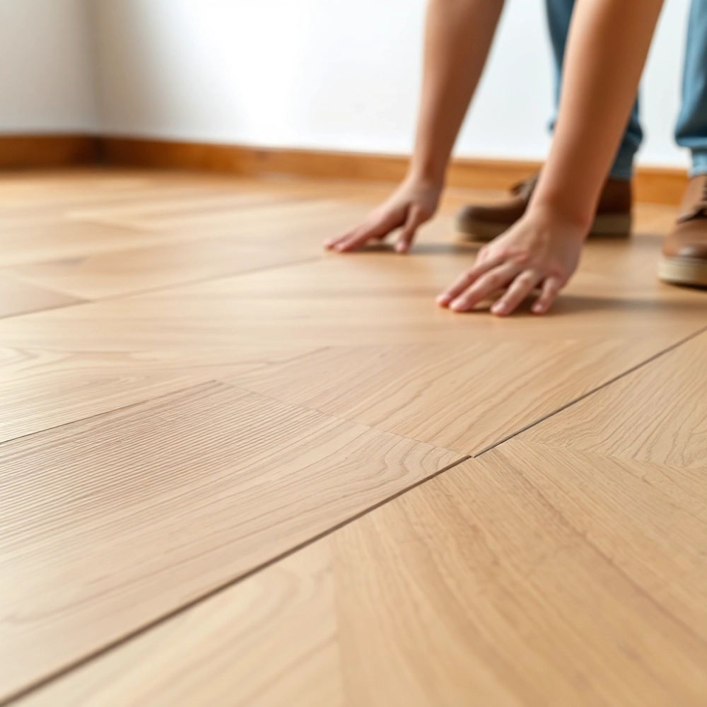 jak układać panele podłogowe v fugą