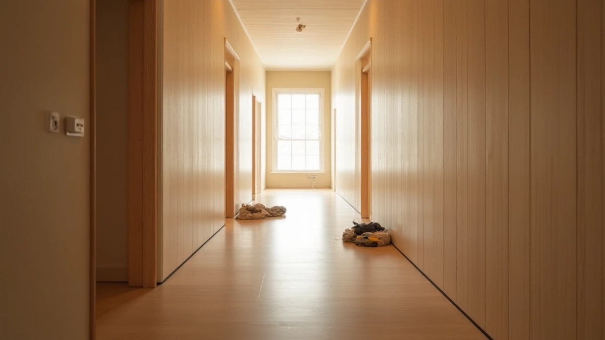 Jak układać panele w wąskim korytarzu