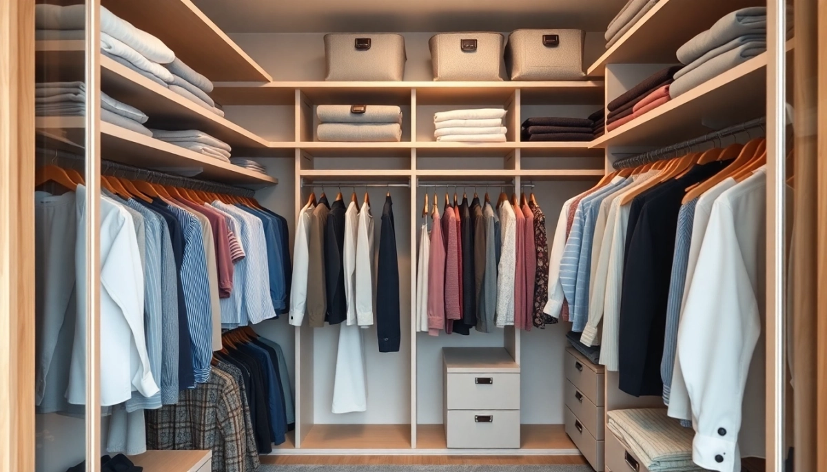 Jak układać ubrania w głębokiej szafie