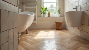 Jak układać płytki drewnopodobne w łazience