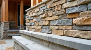 Układanie kamienia elewacyjnego na zewnątrz