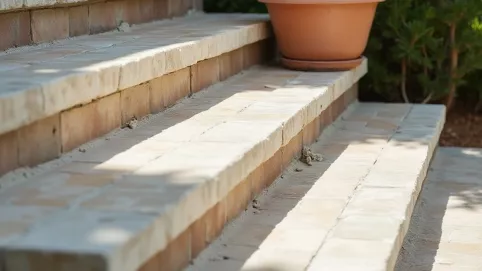 Układanie płytek na schodach zewnętrznych