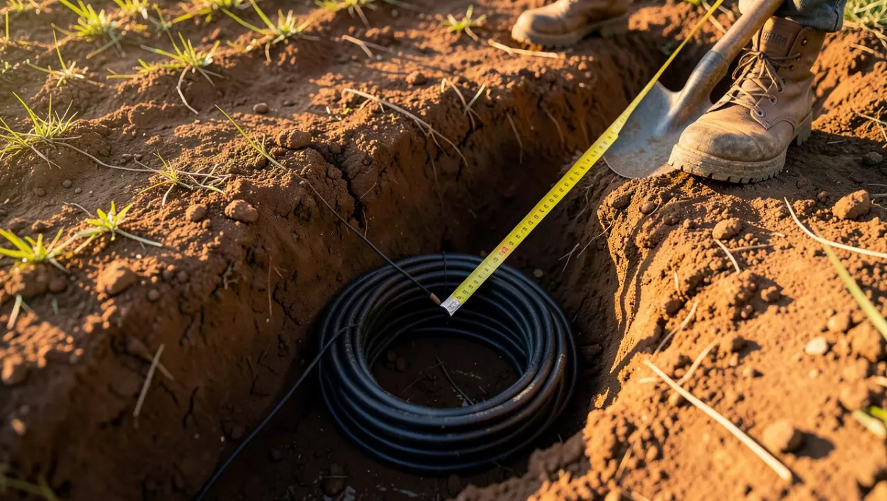 na jakiej głębokości układa się kabel elektryczny